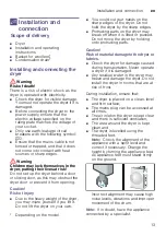 Preview for 13 page of Bosch WTN84201MY Installation And Operating Instructions Manual