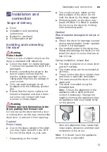 Preview for 13 page of Bosch WTN85420ME Installation And Operating Instructions Manual