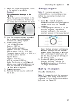 Preview for 27 page of Bosch WTN8542SEG Installation And Operating Instructions Manual