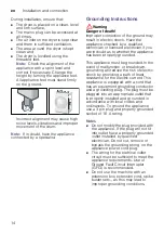 Preview for 14 page of Bosch WTN86203IN Installation And Operating Instructions Manual