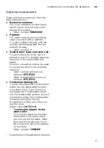 Preview for 17 page of Bosch WTR85T00AU Installation And Operating Instructions Manual