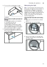 Preview for 31 page of Bosch WTR85T00AU Installation And Operating Instructions Manual