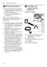 Preview for 12 page of Bosch WTR85V21GB Installation And Operating Instructions Manual