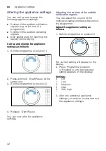 Preview for 32 page of Bosch WTR85V21GB Installation And Operating Instructions Manual