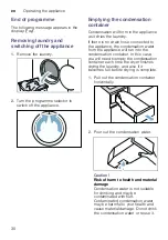 Preview for 30 page of Bosch WTR86T9PSN Installation And Operating Instructions Manual