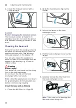 Preview for 36 page of Bosch WTR86TL8SN Installation And Operating Instructions Manual