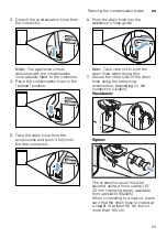 Preview for 33 page of Bosch WTR87TW0CS Installation And Operating Instructions Manual