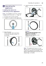 Preview for 29 page of Bosch WTU8769SSN Installation And Operating Instructions Manual