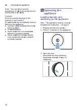 Preview for 32 page of Bosch WTU876H80W Installation And Operating Manual