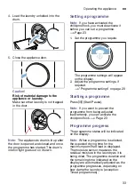 Preview for 33 page of Bosch WTU876H80W Installation And Operating Manual