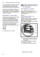 Preview for 42 page of Bosch WTU876H80W Installation And Operating Manual