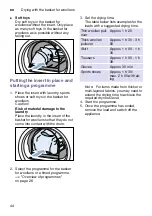 Preview for 44 page of Bosch WTU876H80W Installation And Operating Manual