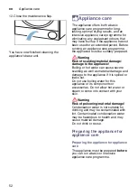 Preview for 52 page of Bosch WTU876H80W Installation And Operating Manual