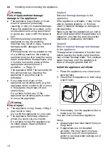 Предварительный просмотр 14 страницы Bosch WTU87RHOOW Installation And Operating Instrucitons