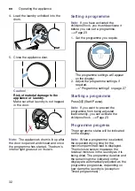 Предварительный просмотр 32 страницы Bosch WTU87RHOOW Installation And Operating Instrucitons