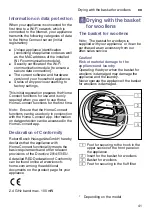 Предварительный просмотр 41 страницы Bosch WTU87RHOOW Installation And Operating Instrucitons