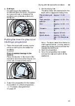 Предварительный просмотр 43 страницы Bosch WTU87RHOOW Installation And Operating Instrucitons