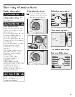 Preview for 27 page of Bosch WTV76100CN Operating, Care And Installation Instructions Manual