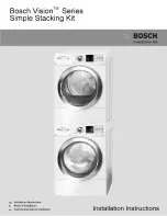 Bosch WTVC5330US - 6.7 cu. Ft. Vision 500 Series Electric Dryer Installation Instructions Manual предпросмотр