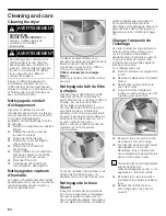 Preview for 64 page of Bosch WTVC553AUC Operating And Installation Instructions