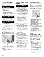 Preview for 84 page of Bosch WTVC553AUC Operating And Installation Instructions