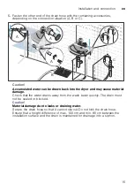 Preview for 15 page of Bosch WTW845W0ES Installation And Operating Instructions Manual