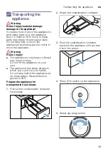 Preview for 39 page of Bosch WTW85530BY Installation And Operating Instructions Manual