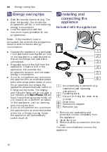 Preview for 12 page of Bosch WTW85540EU Installation And Operating Instructions Manual