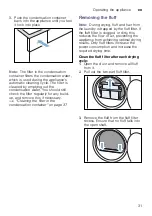 Preview for 31 page of Bosch WTW85551BY Installation And Operating Instructions Manual