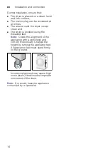 Preview for 14 page of Bosch WTW87467CS Installation And Operating Instructions Manual