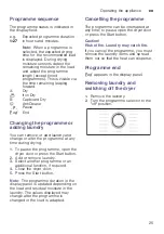 Preview for 25 page of Bosch WTW87478SN Installation And Operating Instructions Manual