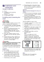 Preview for 13 page of Bosch WTW8748BSN Installation And Operating Instructions Manual