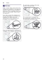 Preview for 32 page of Bosch WTW8749BSN Installation And Operating Instructions Manual