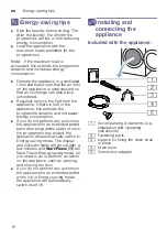 Preview for 12 page of Bosch WTW87561GB Installation And Operating Instructions Manual