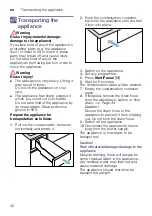 Preview for 42 page of Bosch WTW87561GB Installation And Operating Instructions Manual