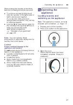 Предварительный просмотр 27 страницы Bosch WTW87564AU Installation And Operating Instructions Manual