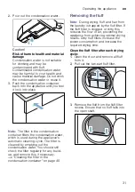 Preview for 31 page of Bosch WTW87589SN Installation And Operating Instructions Manual