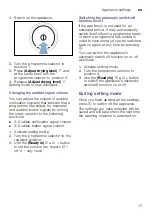 Preview for 17 page of Bosch WTW875L8SN Installation And Operating Instructions Manual