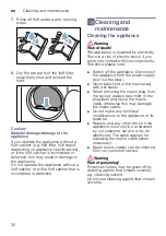 Preview for 32 page of Bosch WTW875L8SN Installation And Operating Instructions Manual