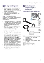 Preview for 13 page of Bosch WTW87640ES Installation And Operating Instructions Manual