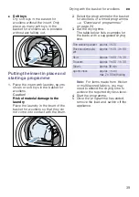 Preview for 39 page of Bosch WTW87640ES Installation And Operating Instructions Manual