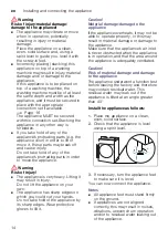 Preview for 14 page of Bosch WTW876H8SG Installation And Operating Instructions Manual