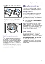 Preview for 33 page of Bosch WTW876H8SG Installation And Operating Instructions Manual