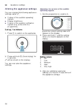 Preview for 34 page of Bosch WTW876H8SG Installation And Operating Instructions Manual