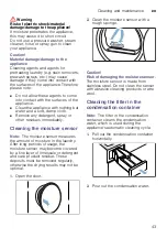 Preview for 43 page of Bosch WTW876H8SG Installation And Operating Instructions Manual