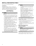 Preview for 12 page of Bosch WTW87NH1UC Use And Care Manual / Installation Instructions