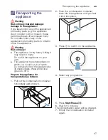 Preview for 47 page of Bosch WTWH7560GB Installation And Operating Instructions Manual