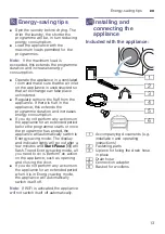 Preview for 13 page of Bosch WTWH7560GC Installation And Operating Instructions Manual