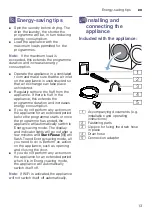 Preview for 13 page of Bosch WTWH7561GB Installation And Operating Instructions Manual