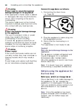 Preview for 16 page of Bosch WTWH7561GB Installation And Operating Instructions Manual